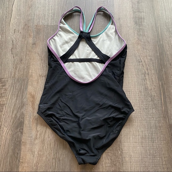 Speedo Double Crossback One-Piece Black Size 8 - Picture 3 of 7